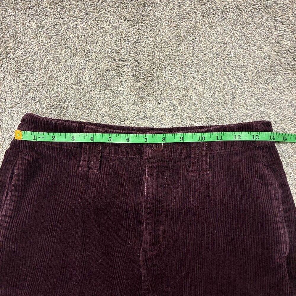 a.n.a A New Approach Women’s Size 6 Burgundy Corduroy Wide Leg Pants Cotton - Picture 5 of 8